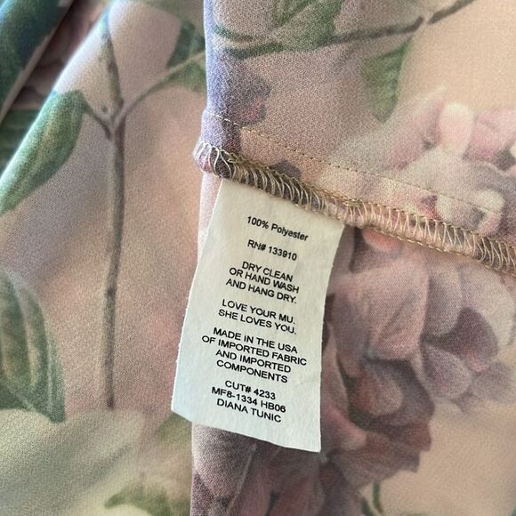 Show Me your Mumu Hydrangea Diana Tunic Tank Blouse Size Large HTF - Picture 4 of 4
